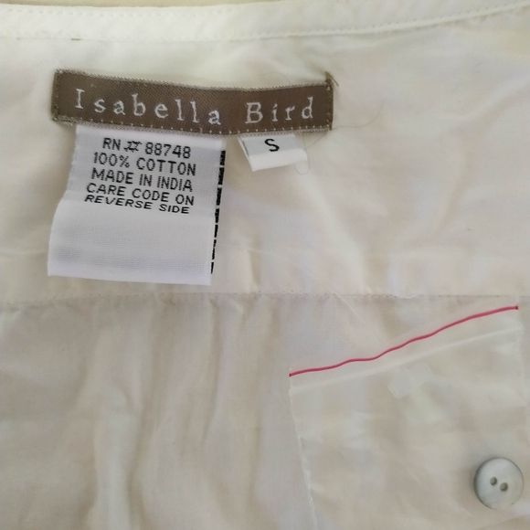 Isabella Bird 100% Cotton Sz S Blouse, never worn - Picture 5 of 8